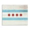 Stupell Industries Chicago Flag Distressed Style Canvas Wall Art